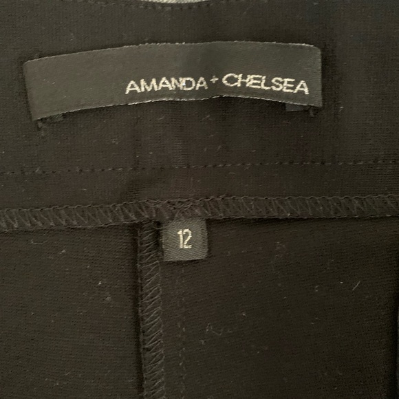 NWT Amanda & Chelsea black modern fit ankle length pant - Picture 3 of 5